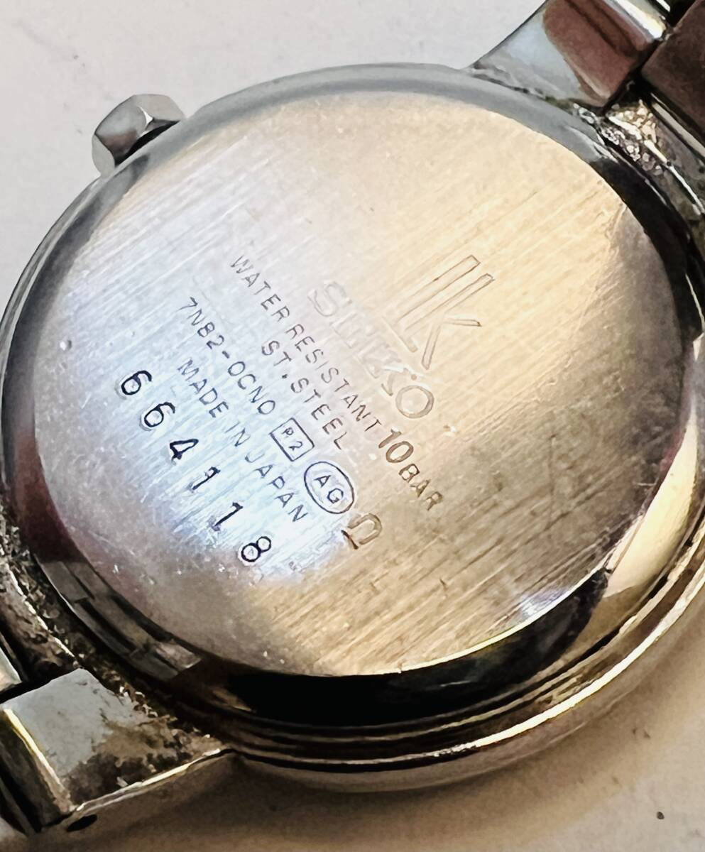 動作未確認 SEIKO セイコー LK セイコー ルキア 7N82-0CN0 腕時計 アナログ 3針 腕時計の画像5