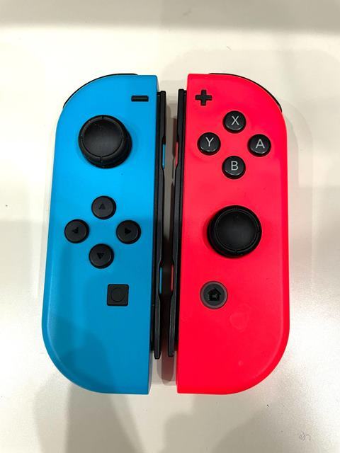 ■H76422:NINTENDO 任天堂 ニンテンドースイッチ 本体 ネオンカラー HAD-S-KABAA 中古 動作未確認 ジャンク_画像5