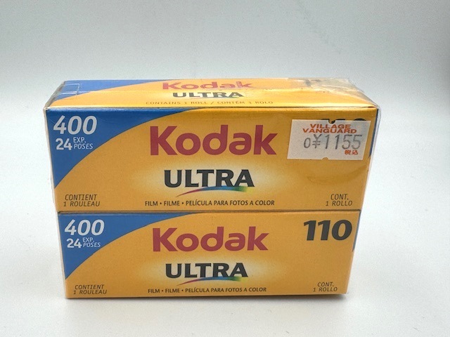 ●H78089:Kodak ULTRA 110 フィルム ISO400/24枚撮り×2本入 コダック カラーフィルム 2巻 期限切れ 未開封の画像1