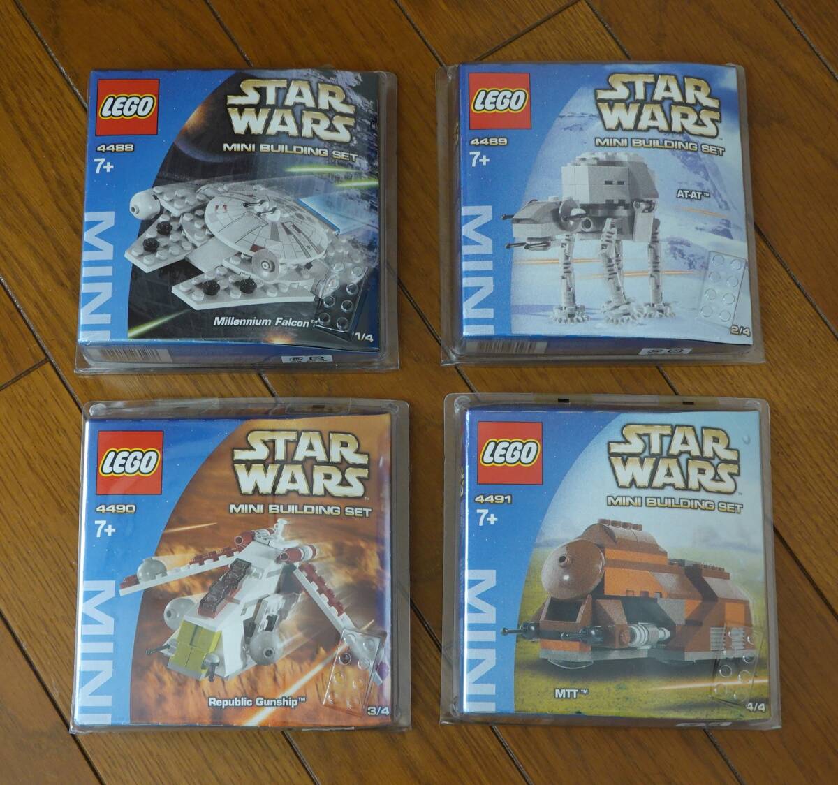 LEGO STAR WARS MINI BUILDING SET 4488,4489,4490,4491 4 вид совместно ( Lego Звездные войны Mini Building комплект )