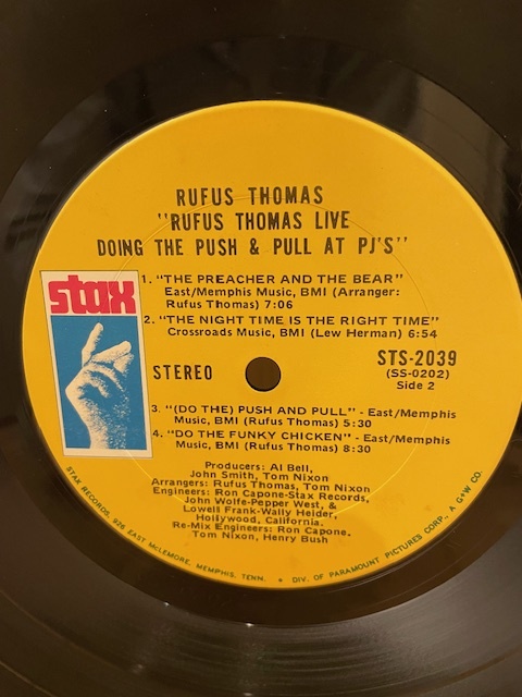 Rufus Thomas/Live Doing The Push And Pull At PJ’ｓ ルーファス・トーマス ライブ！ STAXの画像3