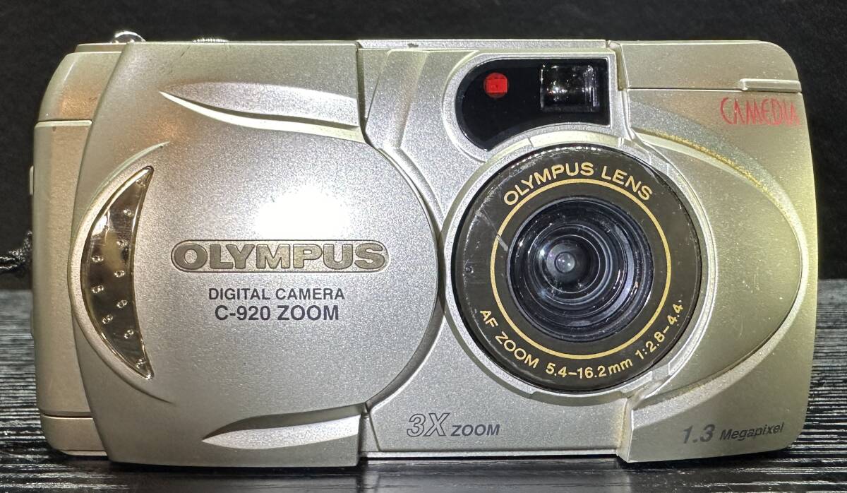OLYMPUS DIGITAL CAMERA C-920 ZOOM 1.3 Megapixel 3x zoom / LENS AF 5.4-16.2mm 1:2.8-4.4 オリンパス コンデジ #2236_画像2