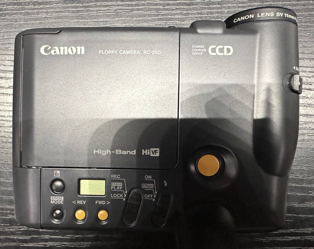 Canon Q・PIC FLOPPY CAMERA RC-250 High-Band HiVF CCD / CANON LENS SV 11mm F2.8 キャノン フロッピーカメラ #2123の画像6