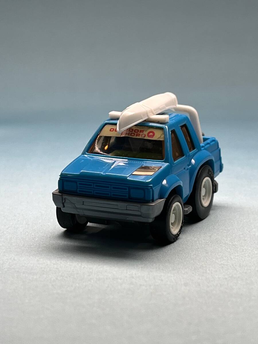 TAKARA/ チョロQ/ A-88/ DATSUN 4WD ダブルキャブ カヌー/ DUNLOPタイヤ/ A品番/ 日本製/ ライトブルー/ ダットサン/の画像1