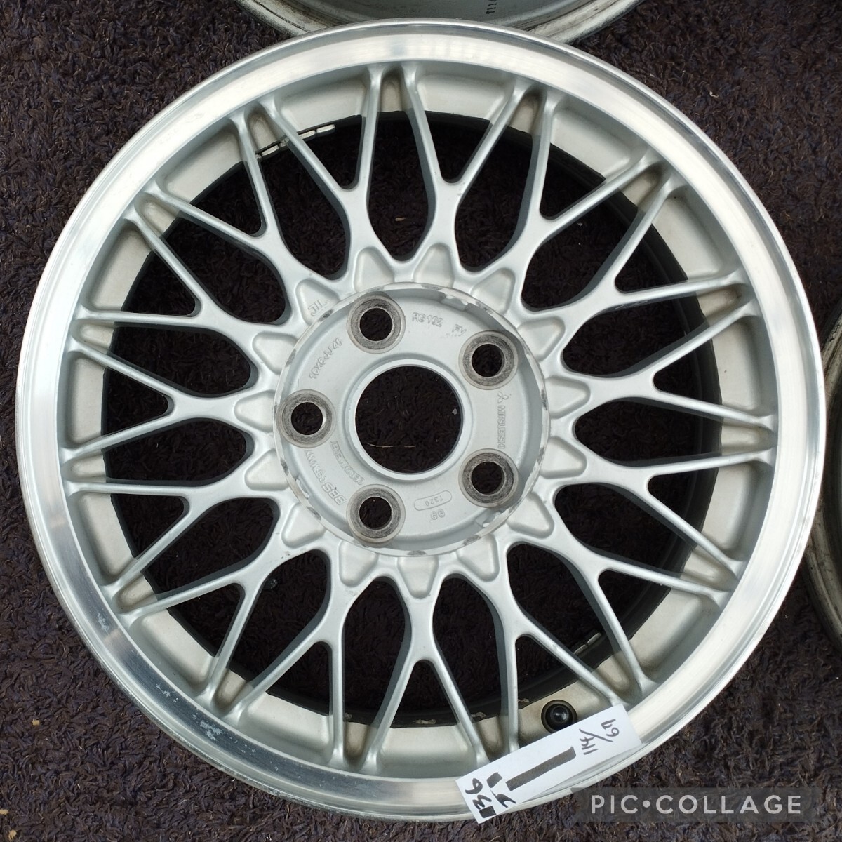 ミツビシ 純正OP BBS RG162 16in 6J +46 PCD114.3 ホイールのみ4本セット RVR ランサー 平座 ノア ヴォクシー ヤリスクロス エスティマ_画像5