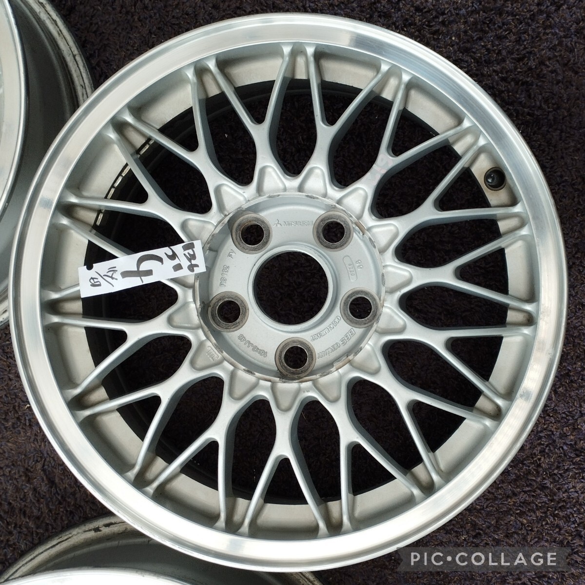 ミツビシ 純正OP BBS RG162 16in 6J +46 PCD114.3 ホイールのみ4本セット RVR ランサー 平座 ノア ヴォクシー ヤリスクロス エスティマ_画像8