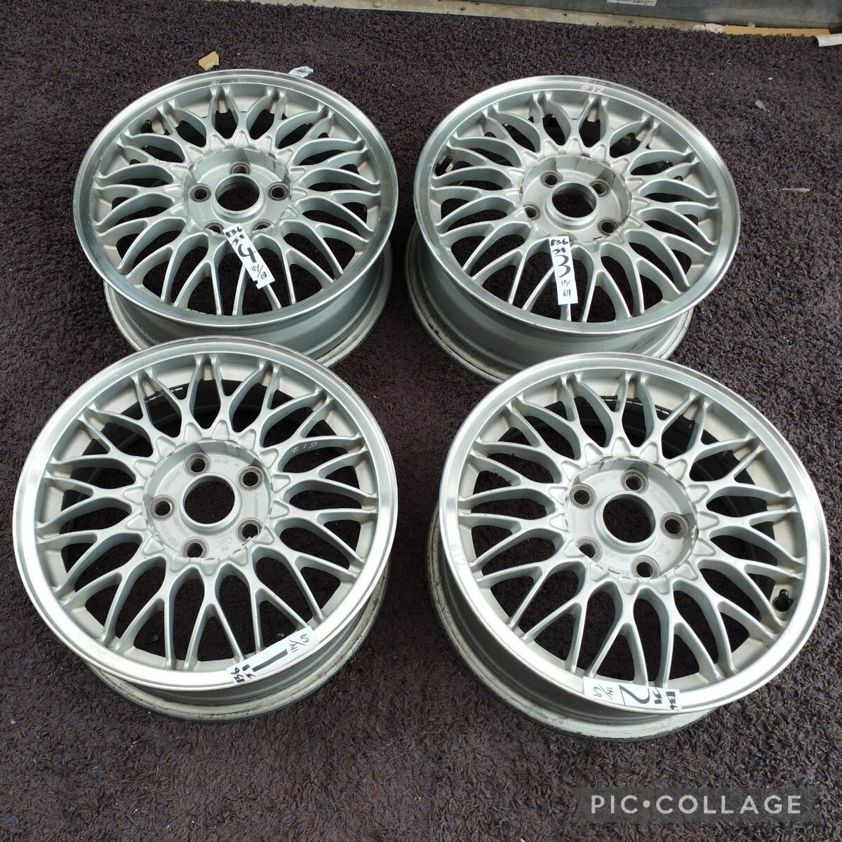 ミツビシ 純正OP BBS RG162 16in 6J +46 PCD114.3 ホイールのみ4本セット RVR ランサー 平座 ノア ヴォクシー ヤリスクロス エスティマ_画像1