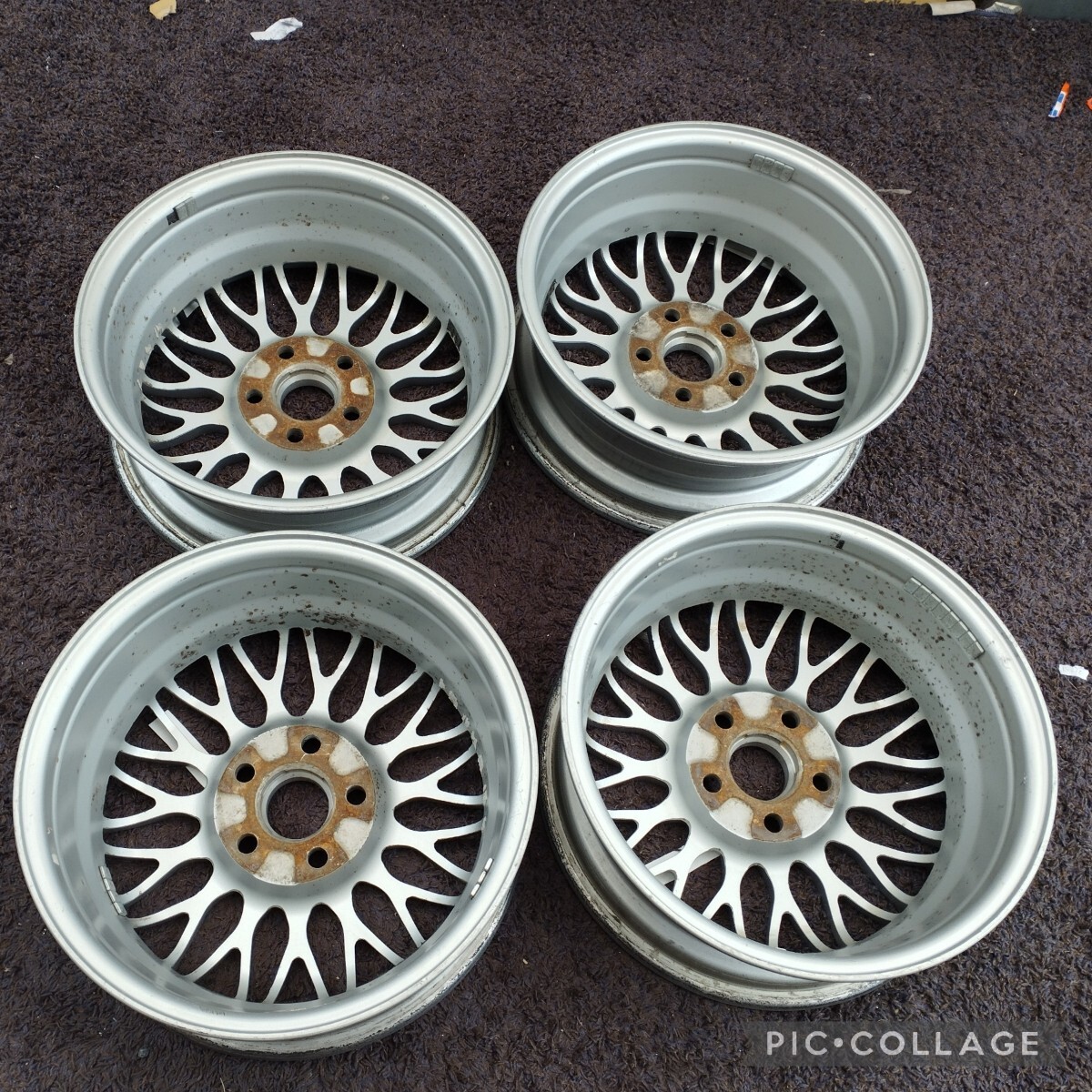 ミツビシ 純正OP BBS RG162 16in 6J +46 PCD114.3 ホイールのみ4本セット RVR ランサー 平座 ノア ヴォクシー ヤリスクロス エスティマ_画像4