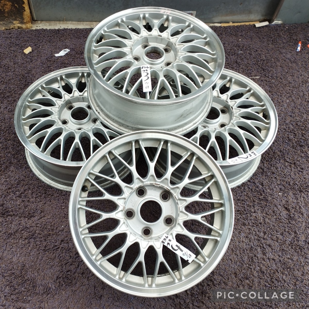 ミツビシ 純正OP BBS RG162 16in 6J +46 PCD114.3 ホイールのみ4本セット RVR ランサー 平座 ノア ヴォクシー ヤリスクロス エスティマ_画像2