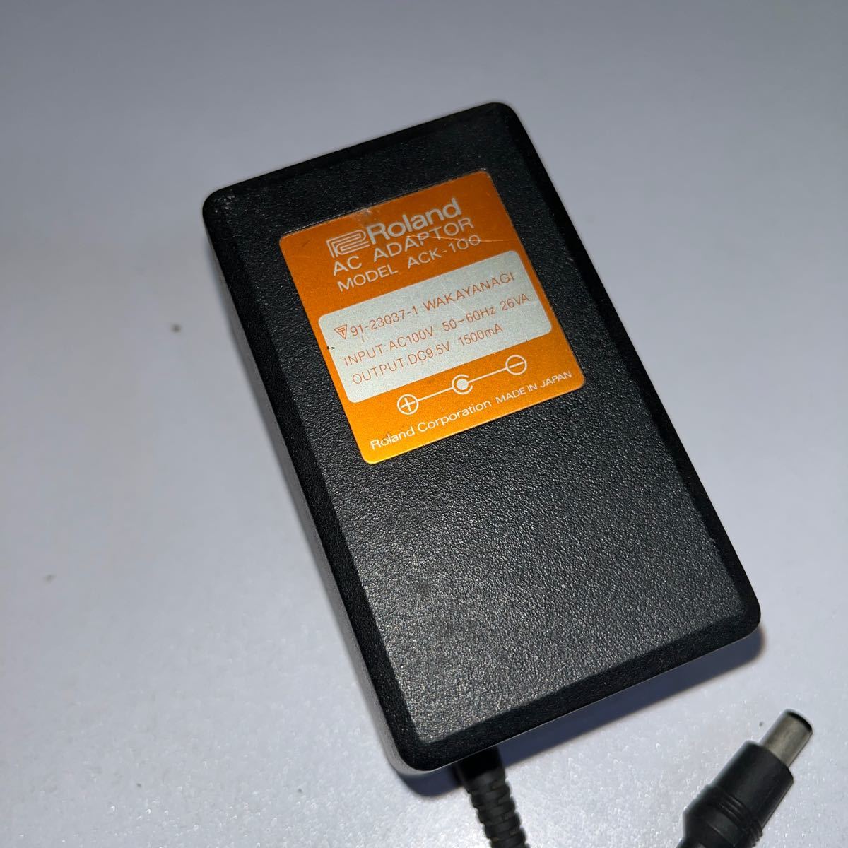 Roland/ Roland original AC adaptor ACK-100 [ 9.5V 1500mA center minus ] no check. junk treatment 
