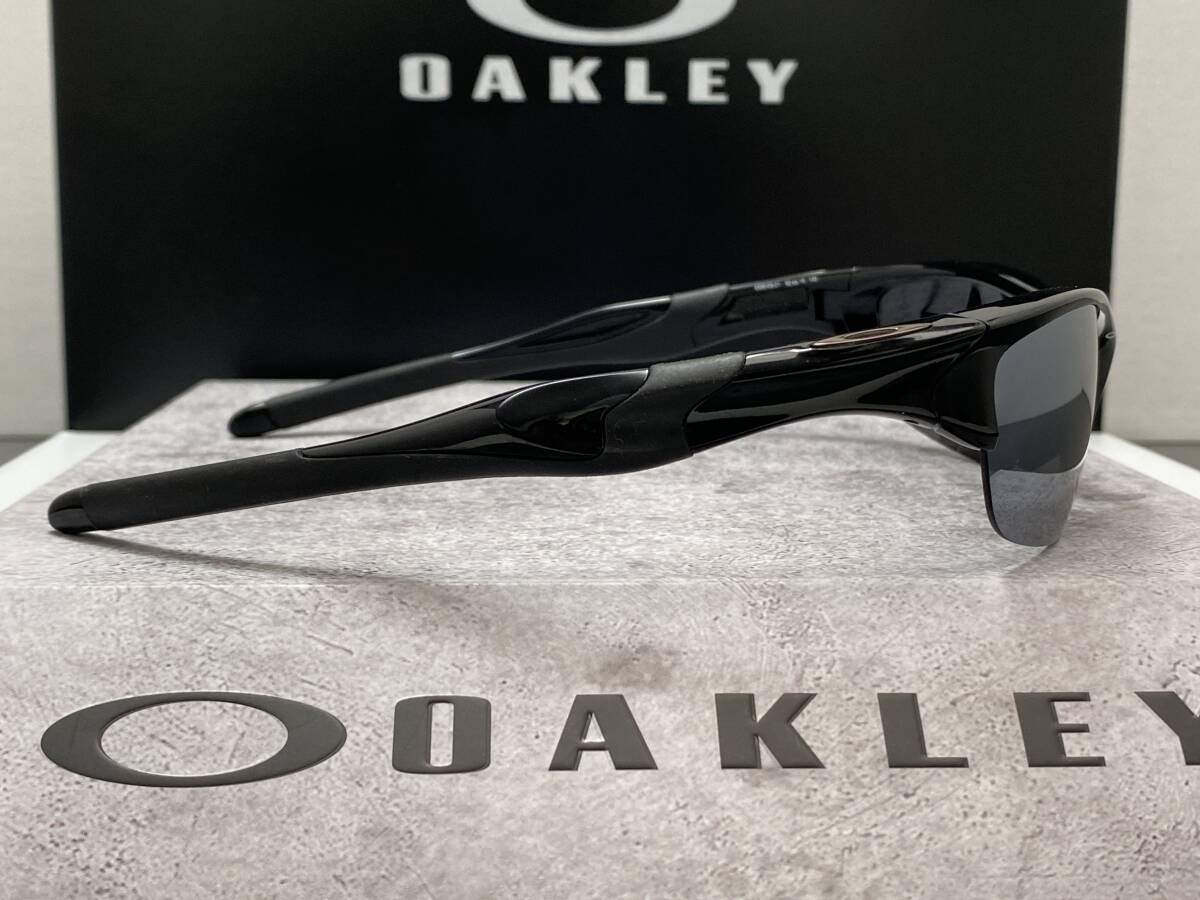 偏光★OAKLEYオークリーHALF JACKET2.0ハーフジャケット 黒ブラック/POLARIZEDミラー USA製サングラス ケース付 釣りドライブ_画像7