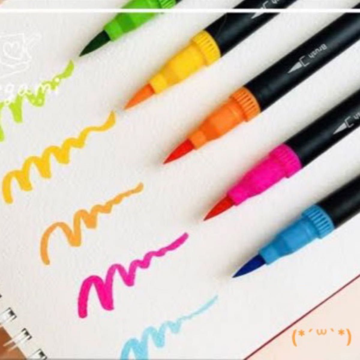 新品　マーカー 12色　6B鉛筆　MONO 　Bic 水性 ペン 筆ペン 塗り絵 セット デュアルチップ　イラスト　ポップ　画材