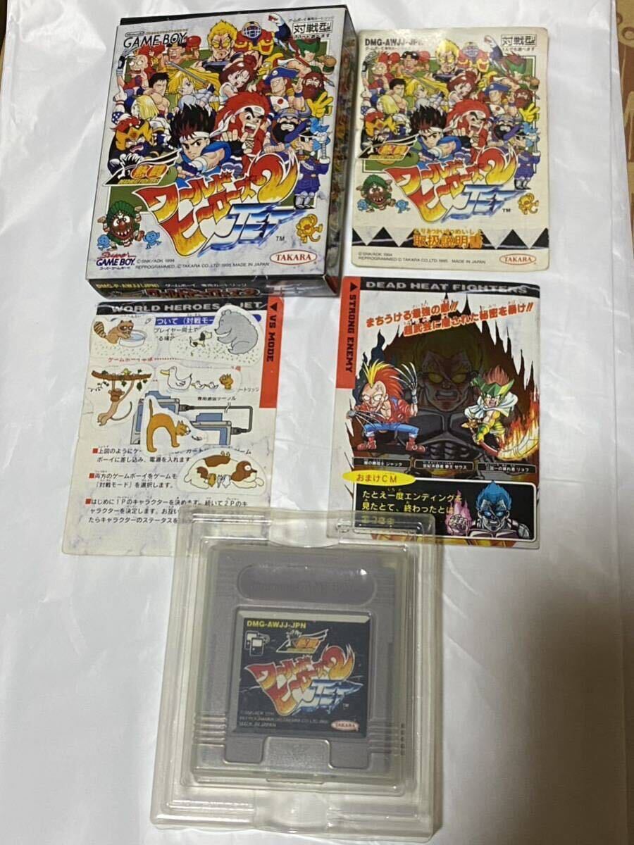 ゲームボーイ 熱闘 ワールドヒーローズ2JET タカラ ADK TAKARA 任天堂