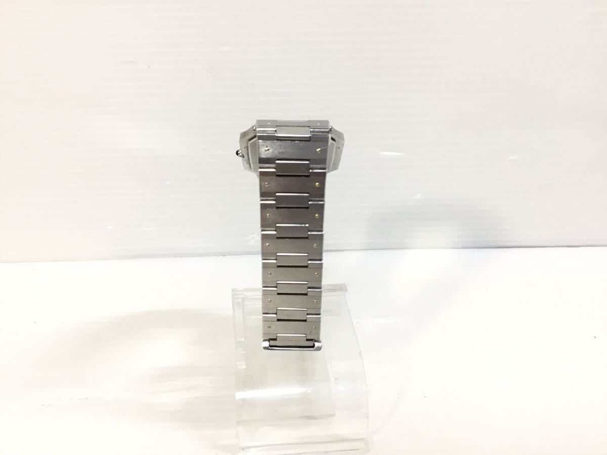 [K-2024]SEIKO セイコー CREDOR クレドール★9300-5050 スクエア SS 2針☆グレー文字盤 メンズ 腕時計♪クォーツ 稼働品 売り切り!!_画像5