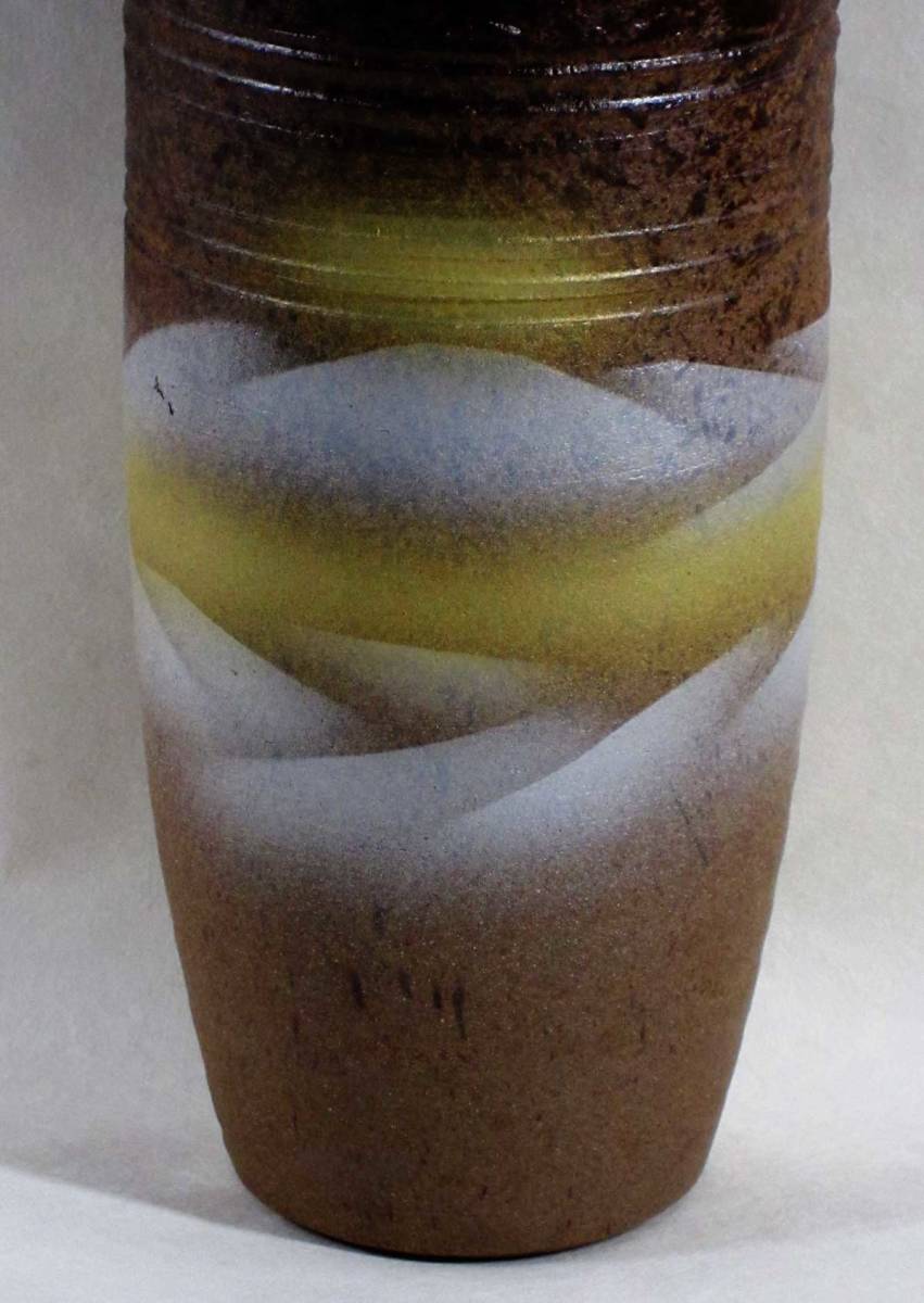 九谷焼 花瓶 径８×高２７.５cm_画像2