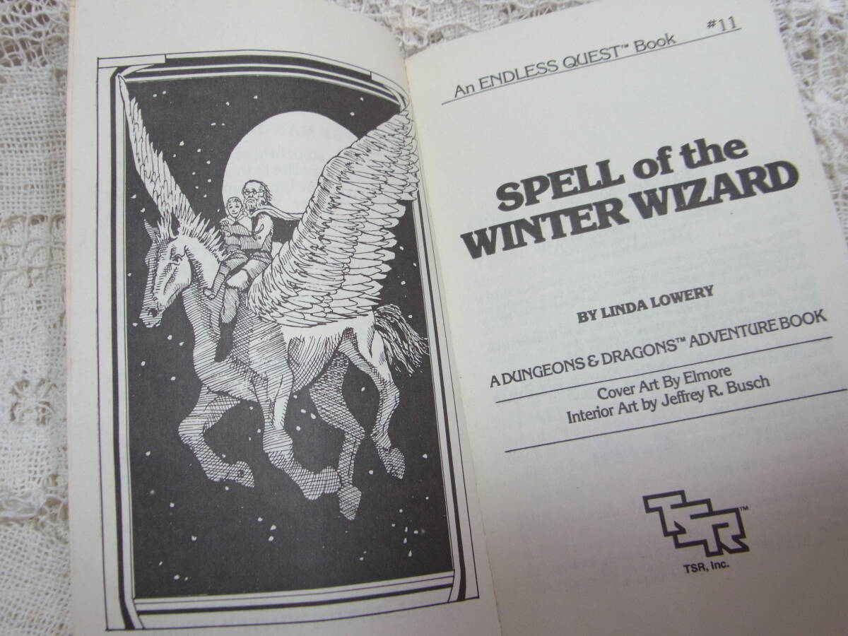 本☆洋書英文「spell of the winter wizard」1983冬の魔法使いの呪文エンドレスクエストブック11 ダンジョンズ&ドラゴンズアドベンチャ_画像4