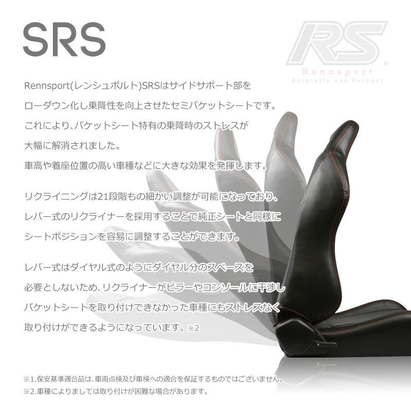 セミバケットシート SRS PVC (右) シートレールセット パートナー GD1.2.3.4 GJ1.2用_画像2