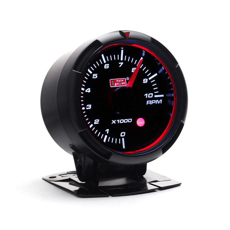  tachometer auto gauge RSM2 458 60Φ tachometer blue / white LED Black Face warning 1 year guarantee Angel ring 