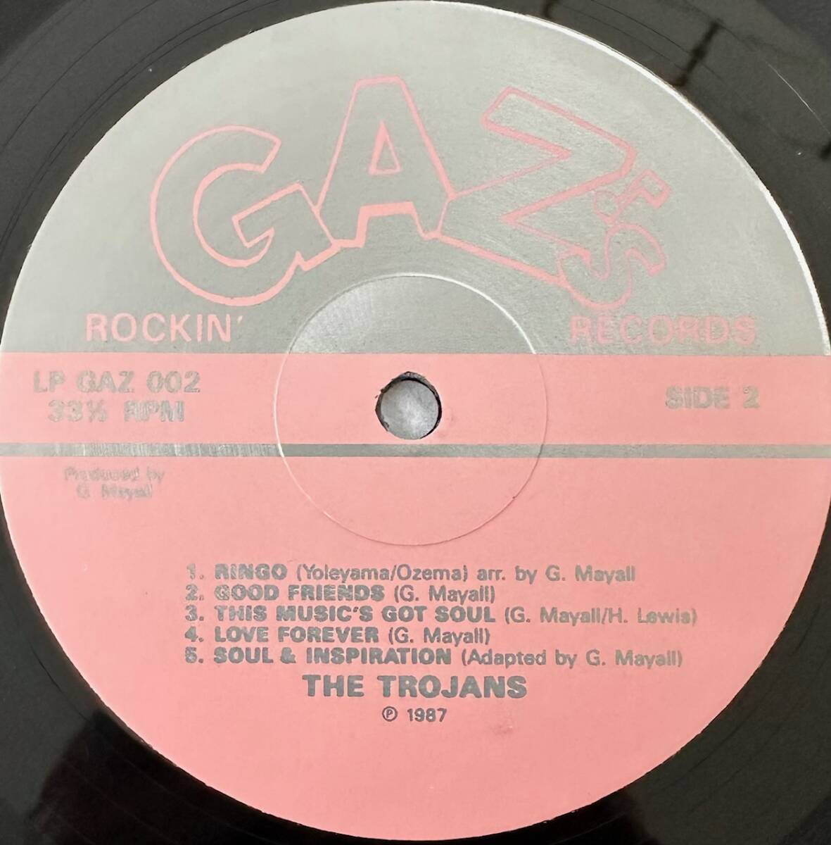 #1987 год оригинал UK запись THE TROJANS - ALA-SKA 12~LP LP GAZ 002 GAZ*S Rockin* Records