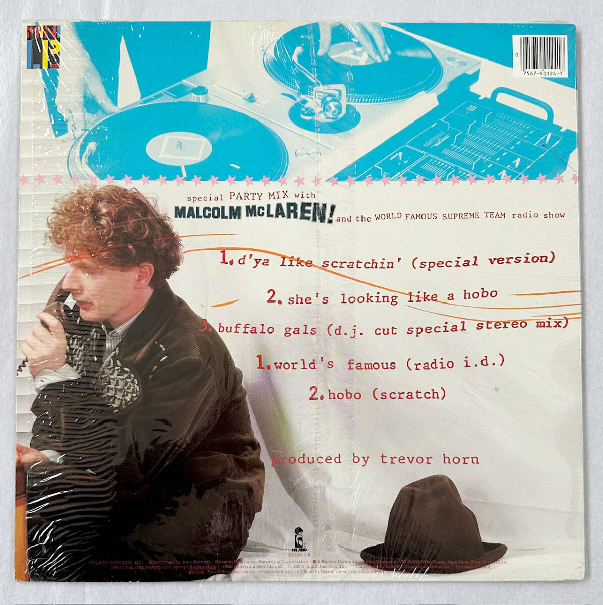 ■1983年 オリジナル US盤 Malcolm McLaren - D’ya Like Scratchin’ 12”LP 90124-1-B Island Records / Keith Haring_画像2