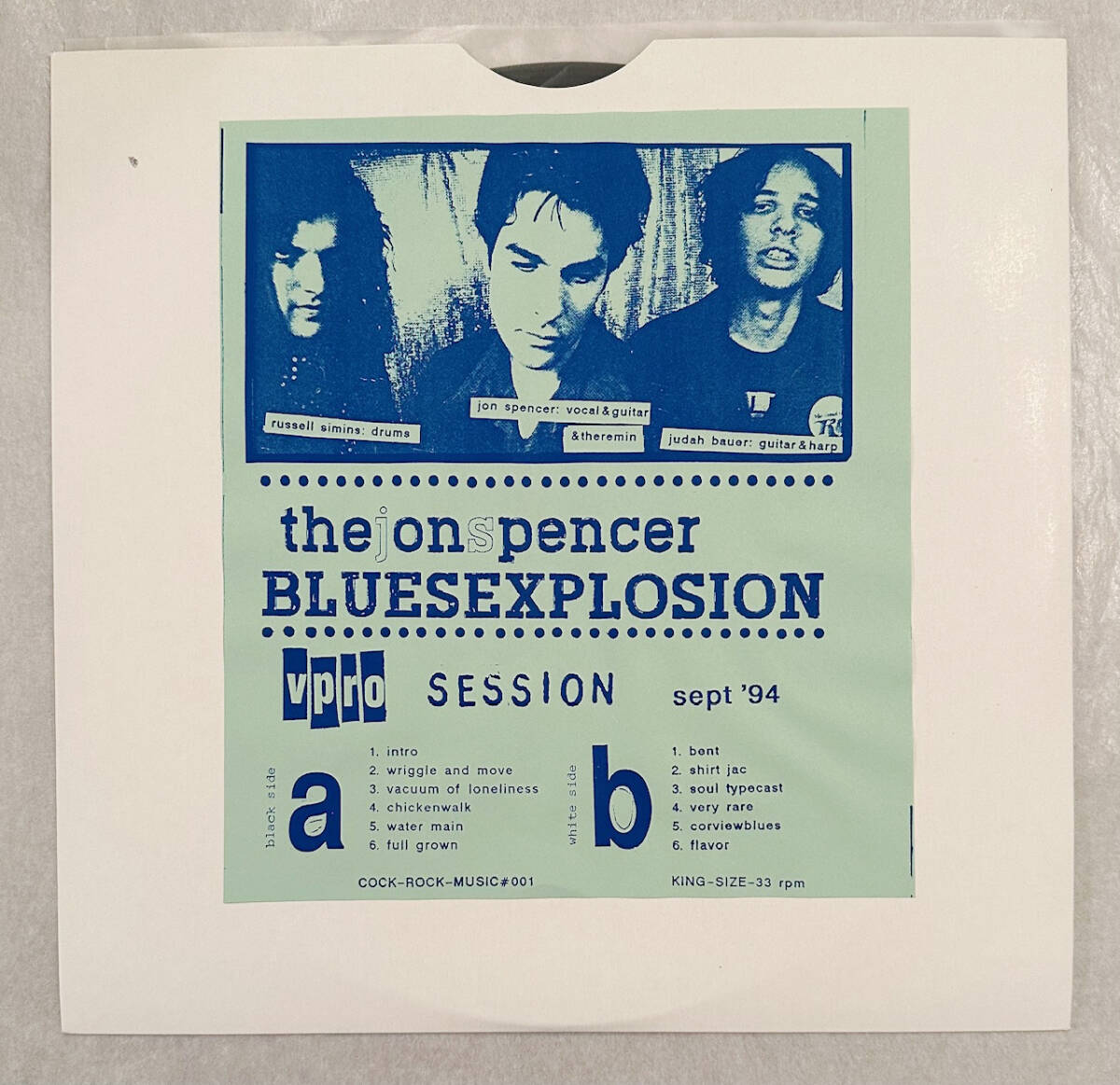 ■1994年 Unofficial盤 The Jon Spencer Blues Explosion - Vpro Session Sept ’94 10”LP COCK-ROCK-MUSICの画像1