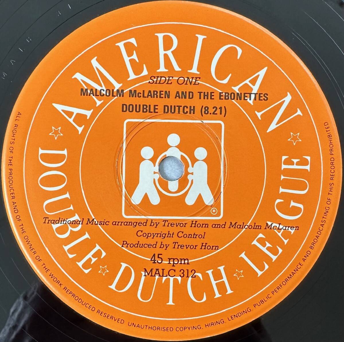 ■1983年 オリジナル UK盤 Malcolm McLaren and Ebonettes - Double Dutch 12”EP MALC 312 Charisma / Keith Haring_画像3
