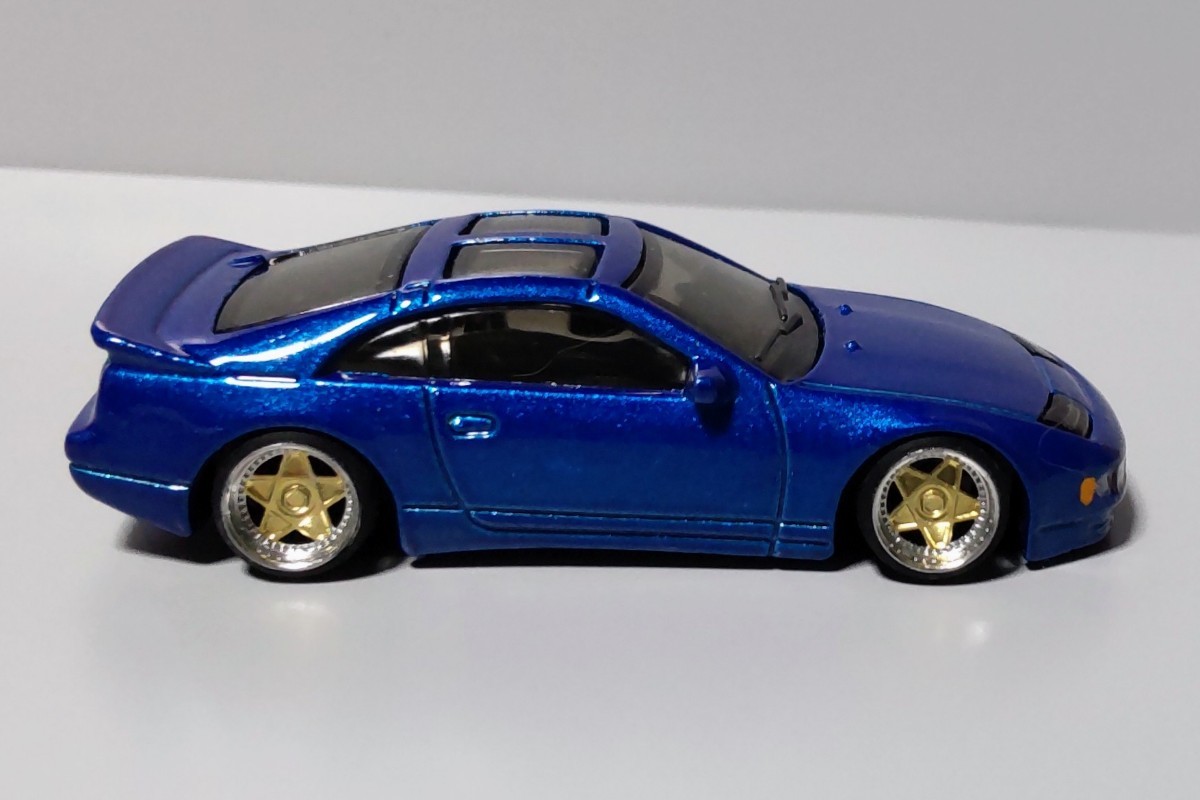 希少 絶版 日産 300ZX ツインターボ 改 フェアレディZ Z32 深リム アウトストラーダ シャコタン カスタム 改造 ネオクラ USDM JDM (1/64)_画像6