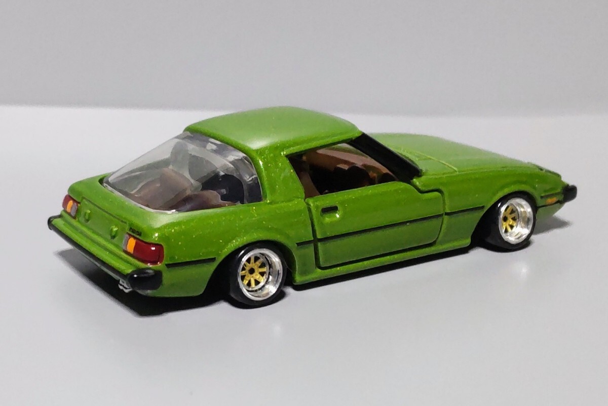 希少 プレミアム 1/61 マツダ サバンナ RX‐7 SA22C 改 初代 SA 初期型 深リム SSR シャコタン カスタム ツライチ 改造 グラチャン (1/64)の画像7