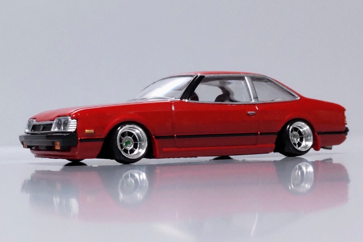  rare 1/64 out of print famous car collection Toyota Celica coupe TA40 modified 2 generation previous term GT deep rim is cocos nucifera lowrider custom modified Tsuraichi old car 