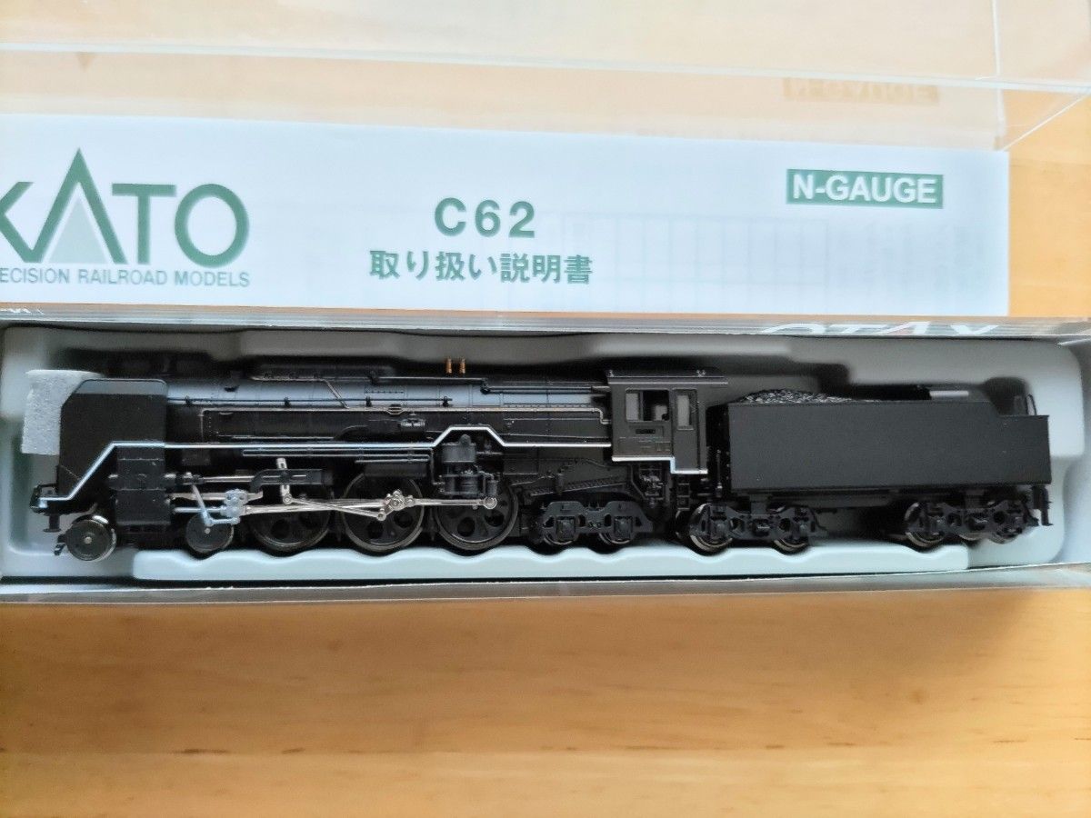 【新品未使用美品】KATO C62東海道形 2019-2 旅客用蒸気機関車　つばめ、はとヘッドマーク付き　KATO鉄道模型Ｎゲージ