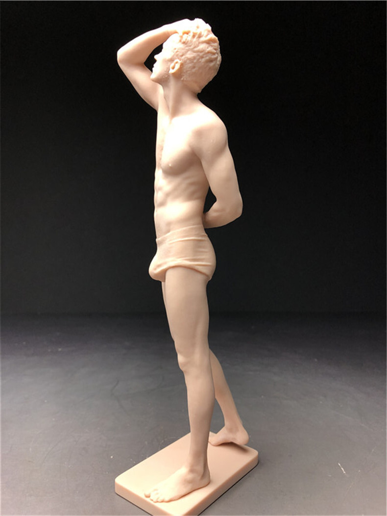 樹脂製　西洋彫り　男性像　ヌード　デッサン人形　ポージング　女性　フィギュア　美人　裸婦　仏像　置物　　重さ約96ｇ_画像5