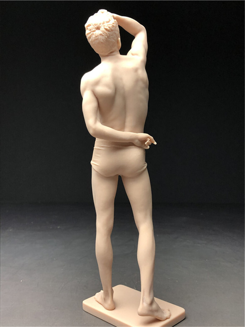 樹脂製　西洋彫り　男性像　ヌード　デッサン人形　ポージング　女性　フィギュア　美人　裸婦　仏像　置物　　重さ約96ｇ_画像7
