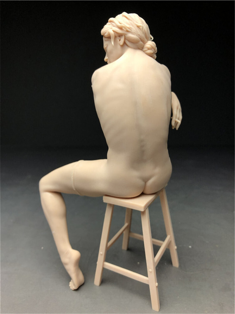 樹脂製　西洋彫り　女神　ヌード　デッサン人形　ポージング　女性　少女　フィギュア　美人　裸婦　仏像　置物　　重さ約85ｇ_画像5