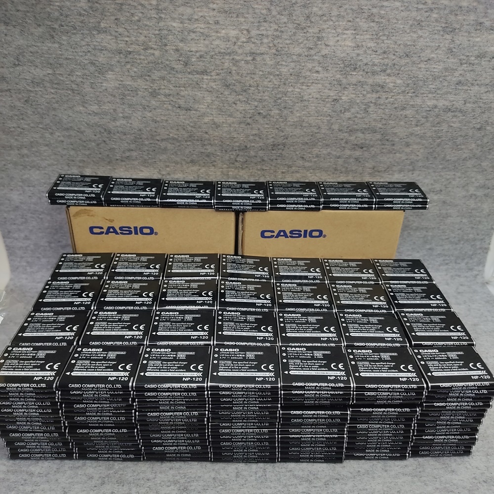 【本物/2個】CASIO NP-120 デジタルカメラ用リチウムイオン電池 2個セット【安心のメーカー入荷品！】_画像2