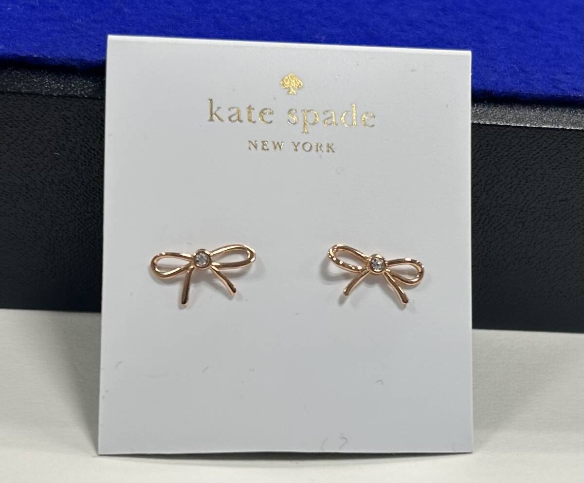 【美品】ケイトスペード kate spade new york ピアス リボン 両耳用 アクセサリー 中古の画像4