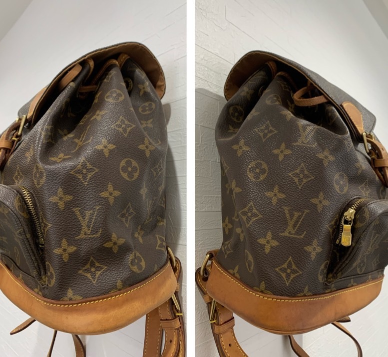 ★ LOUIS VUITTON モンスリ ★　ルイ・ヴィトン　モノグラム　リュックサック　ブラウン　正規品　_画像2