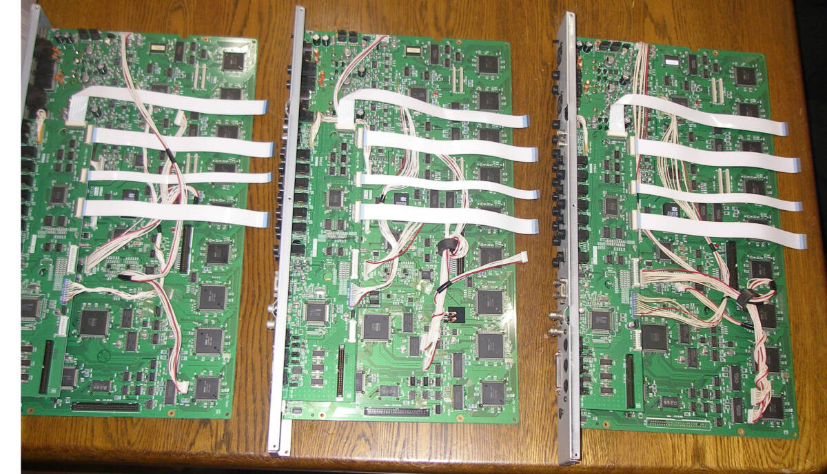 ★YAMAHA AW4416 XY341/XY343 Motherboard 3枚 セット★ジャンクJUNK★の画像1