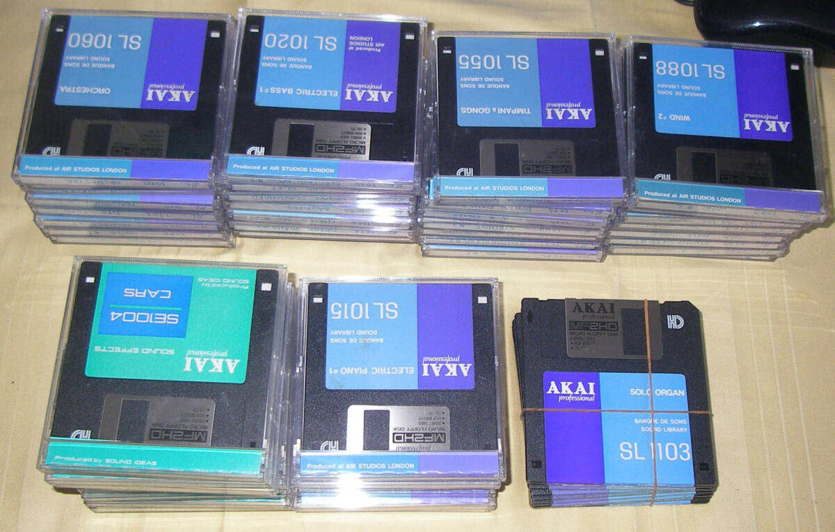 ★AKAI S1000 FLOPPY DISK 59枚 セット★ジャンク！！★JUNK/NG/NO★の画像8