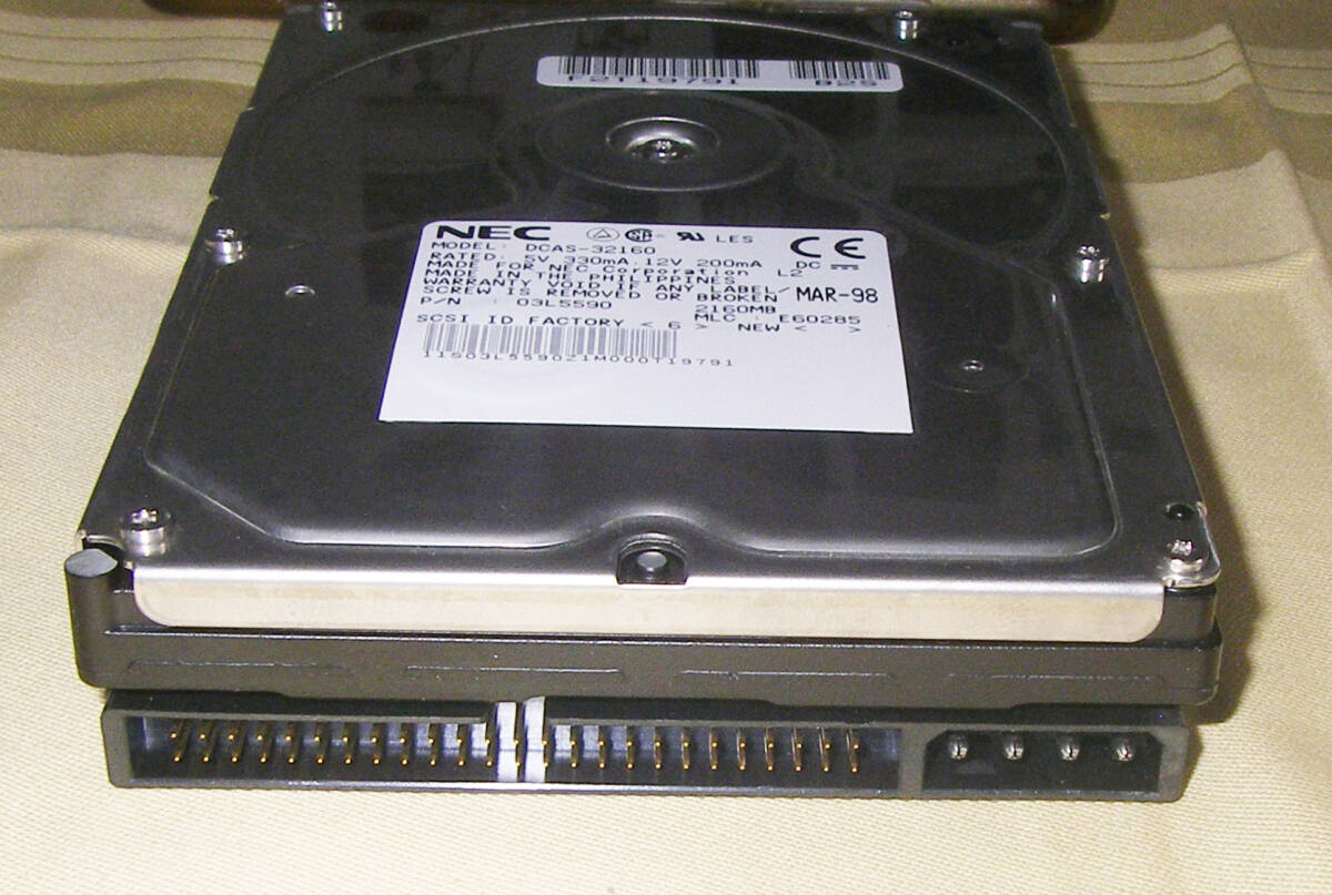 ★HDD NEC DCAS-32160 SCSI 50PIN 2160MB★OK!!★_画像5