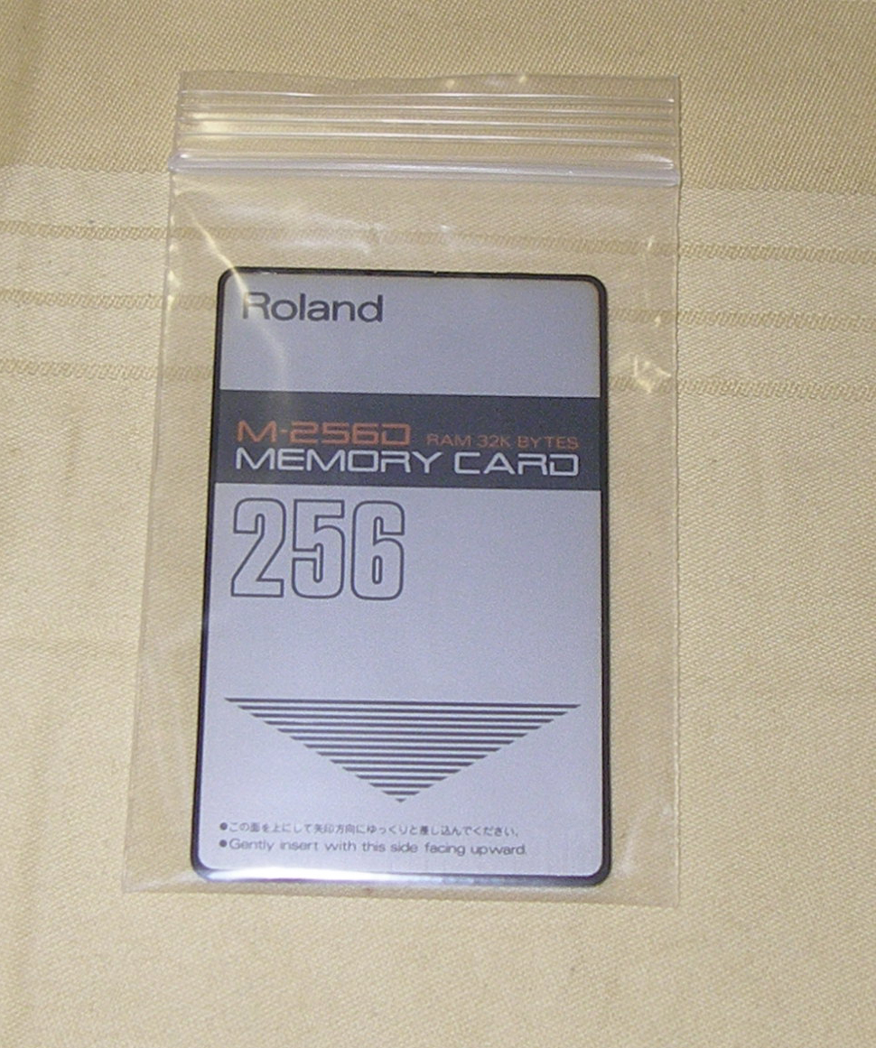 ★Roland Memory CARD M-256D (M-256E) RAM 32K Bytes★OK!!★MADE in JAPAN★_画像1