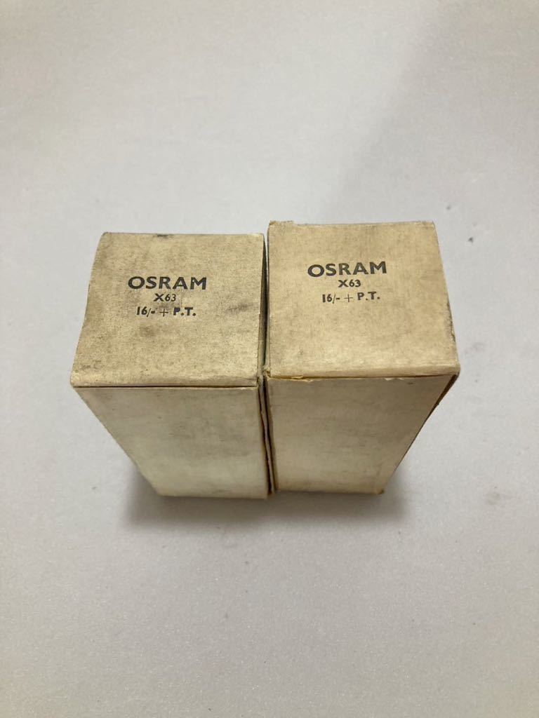  vacuum tube Osram male Ram X63 2 pcs set NOS 6A8G/VT151/x63/RCA Sylvania GE