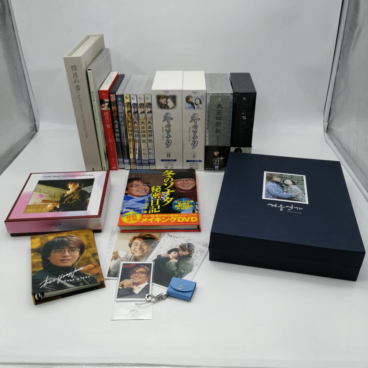 T2706 P. Young Jun DVD DVD Коробка Сводка Winter Sonata Taiou Four Gods Collection Коллекция карт Snow Post Collect