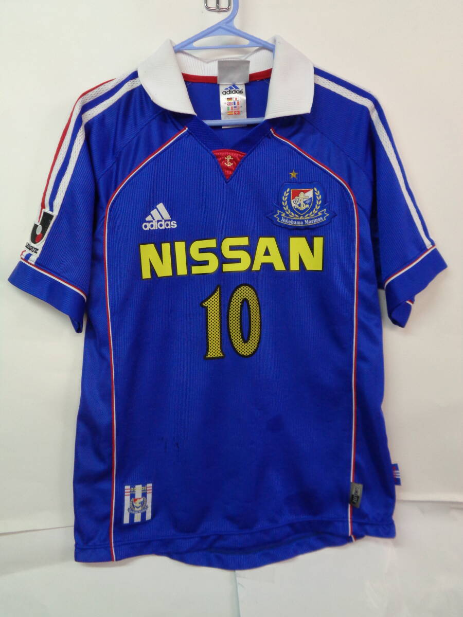 正規品中古★中村俊輔＃10★横浜Ｆマリノス1999-2000Ｈ青　Ｍサイズ（51-70_画像2