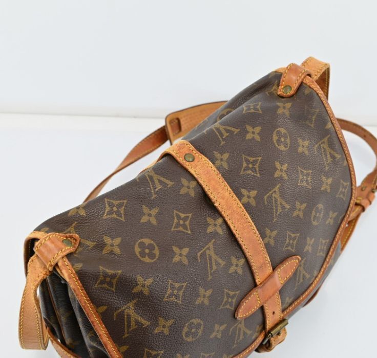 LOUIS VUITTON ルイヴィトン ソミュール30 ショルダーバッグ モノグラム M42256 ブラウン 斜め掛け R2671AY601_画像10