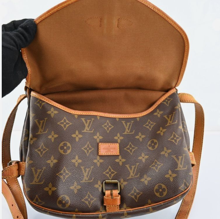 LOUIS VUITTON ルイヴィトン ソミュール30 ショルダーバッグ モノグラム M42256 ブラウン 斜め掛け R2671AY601_画像6