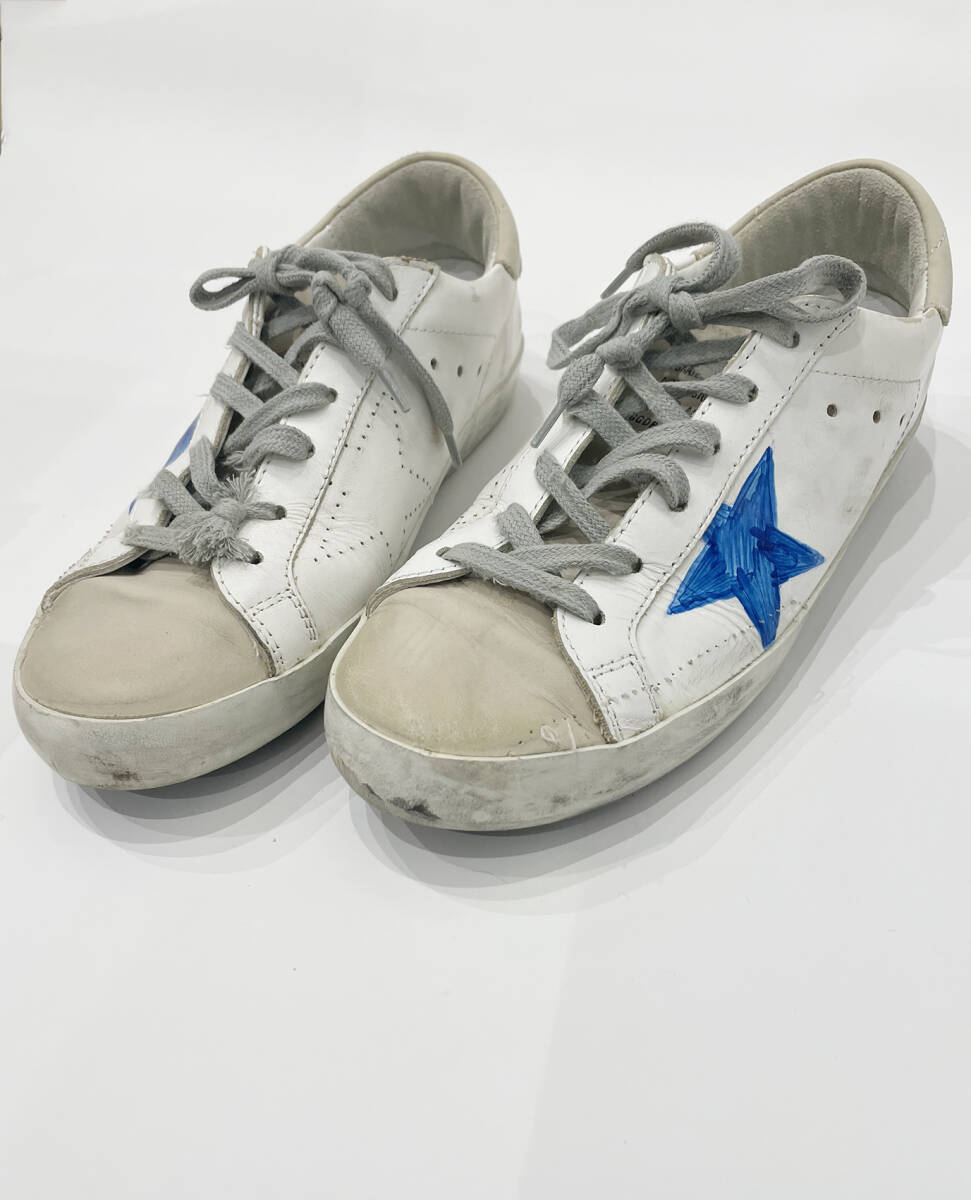 v7.3 ten thousand *GOLDEN GOOSE Golden Goose * Ishida Yuriko san have on superstar sneakers 38 damage processing 24cm journal luxe buy Deuxieme Classe