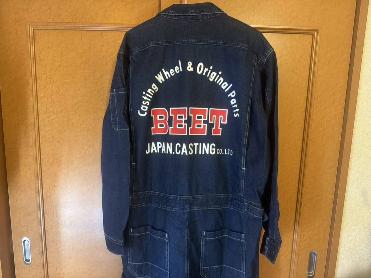 ビート BEET ツナギ XLこれ以上のお値下げは考えておりません Yahoo!オークション - ビート BEET デニム ツナギ XL GS400