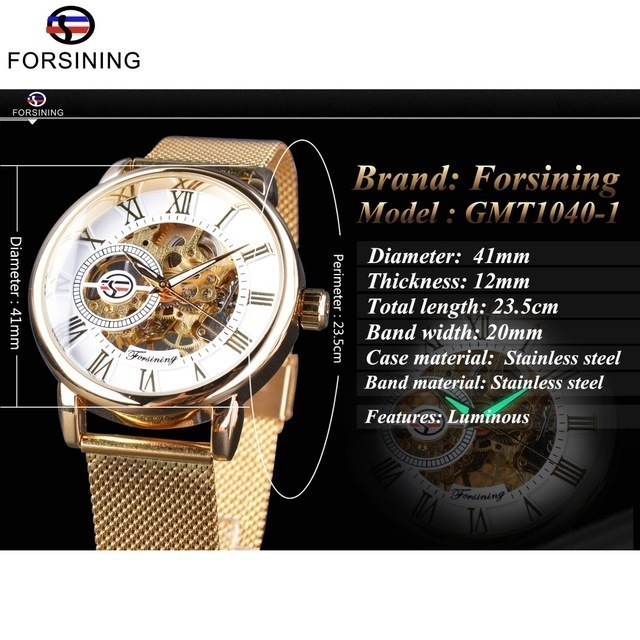 Jf-12 レトロ ウブロスケルトン ゴールド5 海外高級 ブランド 手巻き 時計 メンズ腕時計_画像5