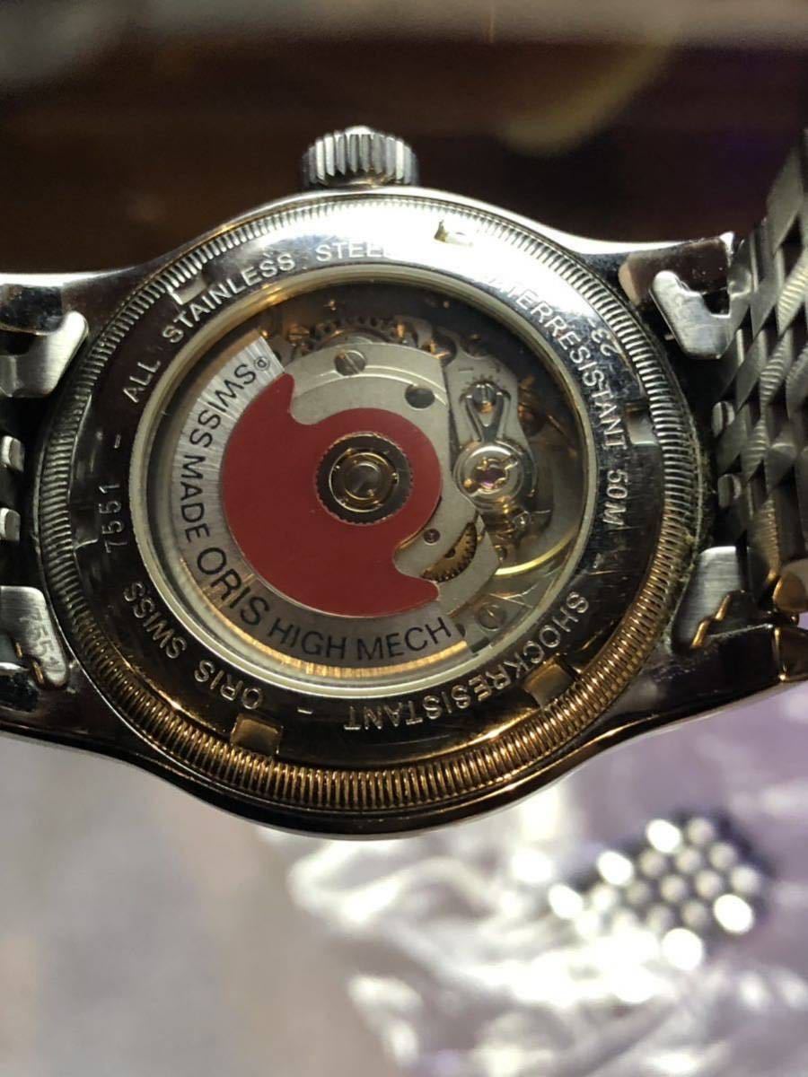 ◎良品◎稼働◎ オリス ORIS ポインターデート ビッグクラウン メンズ 腕時計 オートマチックの画像4