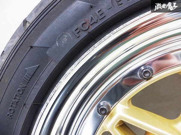 WORK ワーク EQUIP エクイップ EQ3N/N 14インチ 6J +32 4穴 PCD100 ヨコハマ アドバン AD07 165/55R14 NA NB ロードスター スイフト MR-Sの画像7